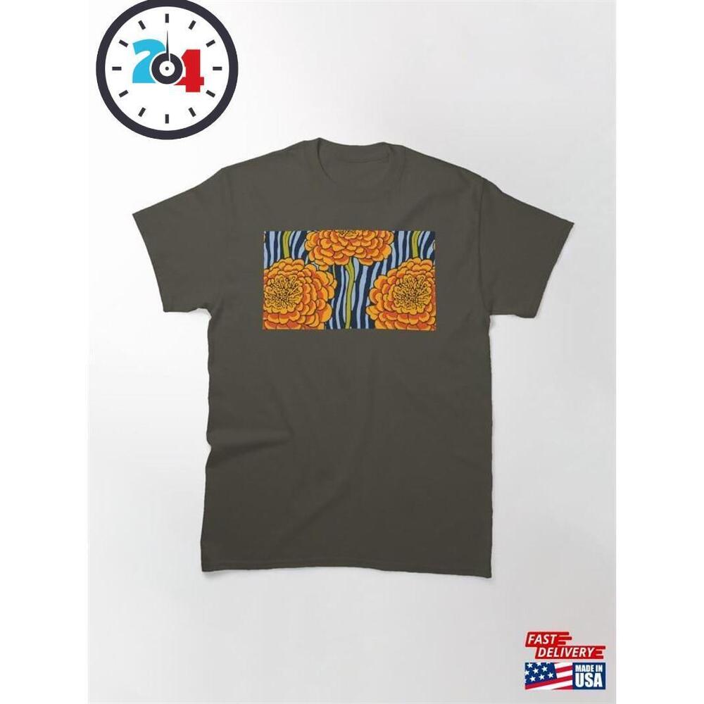 October Marigold Blooms By Month Unisex Classic - Picture 1 of 4